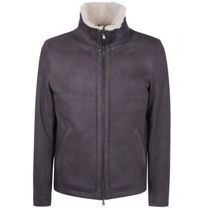 BARBA NAPOLI Men's Shearling Lined Leather Jacket Men BROWN Outerwear